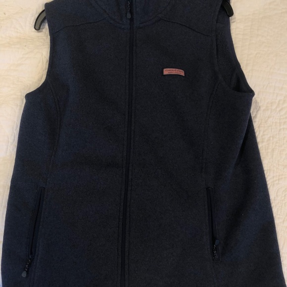 Vineyard Vines Westly Vest Women’s Large Navy - Picture 4 of 4